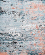 Rugs.com Leipzig Collection Area Rug – 8X10 Multi Low-Pile Rug Perfect for Living Rooms, Large Dining Rooms, Open Floorplans