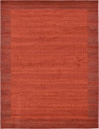 Rugs.com Angelica Collection Rug – 10' x 13' Terracotta Medium Rug Perfect for Living Rooms, Large Dining Rooms, Open Floorplans