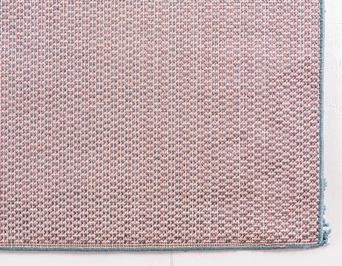Unique Loom Davos Shag Collection Area Rug - Solid (2' 7" x 13' 1" Runner, Marine Blue)