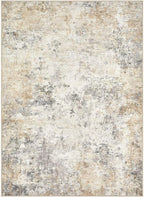 4x6 Area Rug Living Room Rugs - Washable Neutral Modern Abstract Soft Thin Rug Indoor Floor No Slip Rug Carpet for Bedroom Under Dining Table Home Office Decor - Golden Grey
