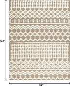 Livabliss Hapsburg Moroccan Shag Area Rug,7'10" x 10'3",Medium Brown