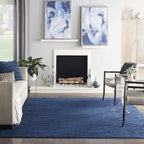 Nourison Home Nourison Essentials Midnight Blue 8' x 10' Area Rug - Easy Clean, Non Shedding, Bed Room, Living Room, Dining Room, Kitchen (8' x 10')