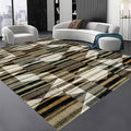 Large Living Room Area Rug 4x5ft,Modern Geometric Rugs, Multicolor Low Pile Farmhouse Carpet, Machine Washable & Non-Slip Non-Shedding for Classroom, Bedroom & Dorm