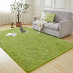 Andency 6x9 Area Rugs Olive Green,Large Shag Fluffy Soft Shaggy Rugs for Living Room Bedroom, Non-Slip Thick Plush Carpet for Kids Girls and Boys, Dorm Nursery Home Decor Aesthetic