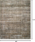 Loloi Amber Lewis Billie Collection, Tobacco & Rust 7'-6" x 9'-6" Area Rug – Antique & Distressed Accent Rugs for Living Room, Bedroom, Entryway & Hallway, No Shed High Traffic Area Home Decor Rug