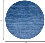 SAFAVIEH Adirondack Collection Area Rug - 10' Round, Light Blue & Dark Blue, Modern Ombre Design, Non Shedding & Easy to Clean, Ideal for Living Room, Bedroom, Office, Dining Space (ADR113F)