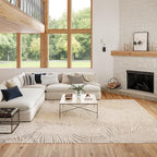 Nourison Home Suncoast Beige 9' x 12' Area Rug - Easy Clean, Non Shedding, Bed Room, Living Room, Dining Room, Kitchen (9' x 12')