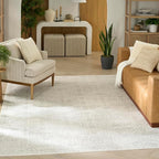 Nourison Home Grace Grey 7'10" x 9'10" Area Rug - Easy Clean, Non Shedding, Bed Room, Living Room, Dining Room, Kitchen (8' x 10')