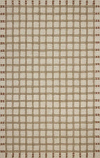 Loloi Magnolia Home by Joanna Gaines Waylon Collection WAY-02 Natural/Rust 2'-6" x 9'-9" Runner Rug