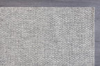 CAMILSON Easy Jute Rug 5x7, Indoor Outdoor Gray Color Farmhouse Area Rugs for Living Room Patio and Kitchen Rug, Solid Boho Woven Design, Easy-Cleaning, Washable Outside Carpet Alfombras (5 x 7)