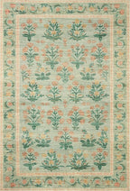 Loloi Rifle Paper Co. Eden Collection EDE-01 Mughal Rose Moss 3'-6" x 5'-6" Accent Rug feat. CloudPile™