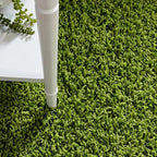 Unique Loom Solid Shag Collection Area Rug (3' 3" x 5' 3" Oval, Grass Green)