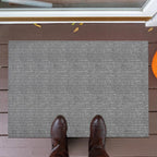 Ottomanson Mud Mat 2' x 3'11" Entryway Rug - Non-Slip Scraper Doormat for Muddy Paws, Dirt Trapping Indoor/Outdoor Mat for High-Traffic Areas, Kitchen, Garage, Patio, Gray