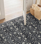 2x6 Area Rug,Boho Vintage Oriental Washable Rugs,Collapsible Area Rug for Bedroom, Entryway, Kitchen, Bathroom