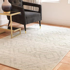 SAFAVIEH Adirondack Collection Area Rug - 11' x 15', Ivory & Green, Contemporary Design, Stain Resistant, Ideal for High Traffic Areas in Living Room, Bedroom & Dining Room (ADR131X-1115)