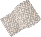Well Woven Custom Size Hallway Stair Runner - Choose Your Length - Ainsley Ivory Diamond Trellis Geometric Tribal - 31 Inches Wide x 18 Feet Long Runner (31" x 18' Runner) Rug