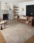 Loloi Darby Collection DAR-05 Beige/Grey 2'-7" x 12'-0" Runner Rug