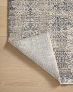 Loloi Amber Lewis Alie Collection ALE-04 Sky/Stone 7'-10'' x 7'-10'', .13'' Pile Height, Round Area Rug