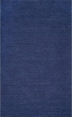 nuLOOM 3x5 Penelope Wool Braided Handmade Area Rug, Navy, Solid Rustic Farmhouse Style, For Bedroom, Living Room, Hallway, Entryway