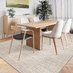 Valenrug Washable Rugs 4x6 - Stain Resistant 4x6 Area Rugs for Living Room, Non Slip Backing Printed Rugs for Bedroom, Folable Machine Washable Area Rug(4'x6', Beige)
