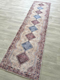 Fame Living Washable Area Rug. Modern Farmhouse. Vintage. Turkish. Bohemian. Distressed. Oriental. Traditional. Rugs for Living Room. Dining. Bedroom. Office. Entryway. Foyer. (863TT, 2'5 x 9'8)