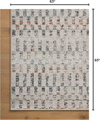 Loloi Kamala Collection KAM-05 Grey/Multi 5'-3" x 7'-9" Area Rug