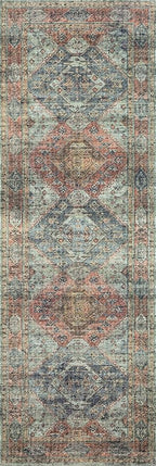 Loloi Skye Collection SKY-06 Apricot/Mist 7' x 9' Oval Area Rug
