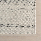 Rugs USA Santa Ynez Ivory/Grey, 9'6" x 13'6", Handmade, Marled, Wool & Cotton, Soft and Cozy, High Traffic, Stain Resistant, Easy Clean, Durable Area Rug for Bedroom, Living Room, Dining, Den, Foyer