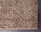Unique Loom Solid Shag Collection Area Rug (8' x 10' Rectangle, Sandy Brown)