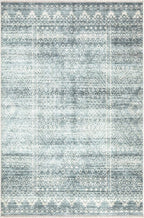 Bloom Rugs Caria Washable Non-Slip 9x12 Rug - Teal/Ivory Geometric Area Rug for Living Room, Bedroom, Dining Room, and Kitchen - Exact Size: 9' x 12'