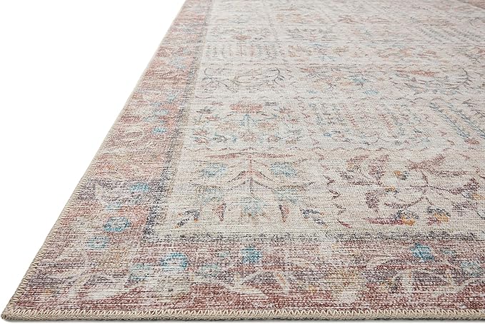 Loloi Rifle Paper Co. Maison Collection MAO-08 Cream 2'-6" x 12'-0", .19" Pile Height, Runner Rug