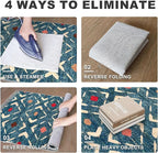 KILOCOCO Small Rug 2'x3' Entryway Rug Printed Moroccan Indoor Door Mat Machine Washable Non Slip Soft Throw Rugs for Bedroom Kitchen Entrance Geometric Boho Rugs, Teal/Blue