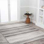 JONATHAN Y Austin Gradient Striped Gray/Black Indoor Area Rug, 3x5, Modern, Contemporary, Easy-Cleaning for Living Room, Bedroom, Kitchen, Pet Friendly, Non-Shedding (LUX103A-3)