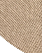 DEXI Round Jute Rug Natural Fiber 4x4, Braided Woven Area Rugs No Shed, Soft Neutral Rustic Carpet Mat for Indoor Outdoor Patio Dining Living Room Bedroom Farmhouse, 4ft, Beige