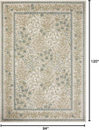 Loloi Rifle Paper Co. Laurel Collection LAU-03 Ivory/Multi 7'-10" x 10' Area Rug