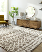 Livabliss Hapsburg Moroccan Shag Area Rug,7'10" x 10'3",Medium Brown