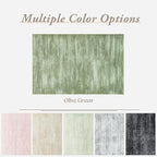 Olive Green 9x12 Area Rug Living Room Minimalist Modern Abstract Style Extra Large Rugs for Office Dining Room Table Loden Green Low Pile Floor Covering Carpet with Non Slip Washable