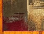 Unique Loom Barista Collection Area Rug - Timor (7' 10" x 10' Rectangle, Multi/ Red)
