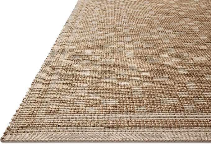 Loloi Chris Loves Julia Judy Collection JUD-07 Natural/Ivory 2'-6" x 7'-6" Runner Rug