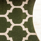 Rugs.com Lattice Collection Rug – 5' x 8' Dark Green Medium Rug Perfect for Bedrooms, Dining Rooms, Living Rooms