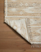 Loloi Angela Rose Rivers Collection RIV-04 Natural/Ivory 3'-6" x 5'-6" Reversible Accent Rug