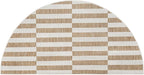Unique Loom Outdoor Striped Collection Area Rug - Striped (3' 1" x 6' 1" Hearth Taupe/Ivory)