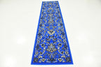 Unique Loom Sialk Hill Collection Area Rug - Washington (2' 2" x 8' 2" Runner Dark Blue/Black)