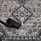 Keen Home Design 2x12 Rug - Machine Washable Runner Rug with Non-Slip Backing, Ideal for Hallway, Entryway, Kitchen, Laundry Room - Vintage, Easy Clean, Durable, Low Pile - (2'6" x 12')