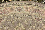 Unique Loom Sialk Hill Collection Area Rug - Washington (7' 10" Round Green/Hunter Green)