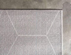 Unique Loom Trellis Frieze Collection Area Rug - Geometric (3' 3" x 5' 3", Light Gray/ Ivory)
