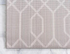 Unique Loom Glam Collection Area Rug - Trellis (10' x 13' Rectangle, Gray Silver/ Silver)