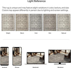 ReaLife Rugs Machine Washable Area Rug - Living Room Bedroom Bathroom Kitchen Entryway Office - Padded Low Pile Stain Resistant Premium - Boho Farmhouse Vintage - Paz - Beige Gray Ivory 5' x 7'
