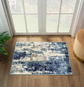 LUXE WEAVERS Modern Abstract Art Light Blue 2x3 Area Rug