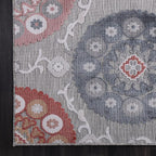 CAMILSON Indoor Outdoor Rug 6x9 Bohemian Medallion Floral Area Rugs for Indoor and Outdoor Patios Easy-Cleaning Non-Shedding Living Room Garden and Kitchen Washable Outside Carpet (6 x 9 / Multicolor)